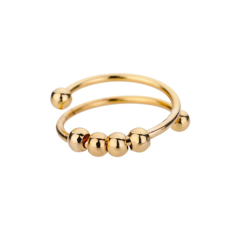 Endless Loops Stainless Steel Ring
