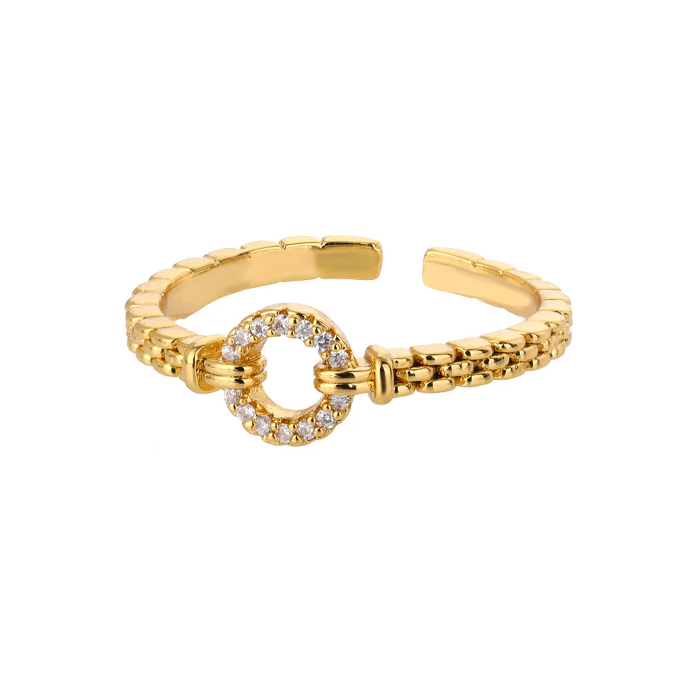 Endless Loops Stainless Steel Ring
