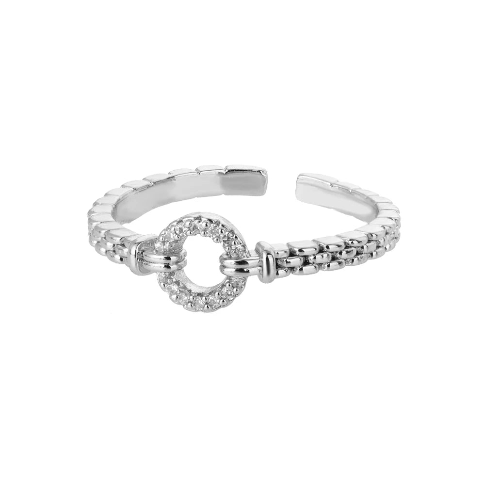 Endless Loops Stainless Steel Ring