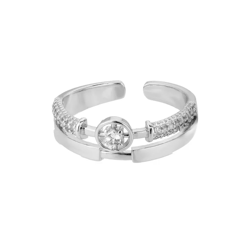 Endless Loops Stainless Steel Ring