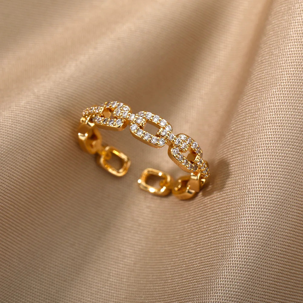 Endless Loops Stainless Steel Ring