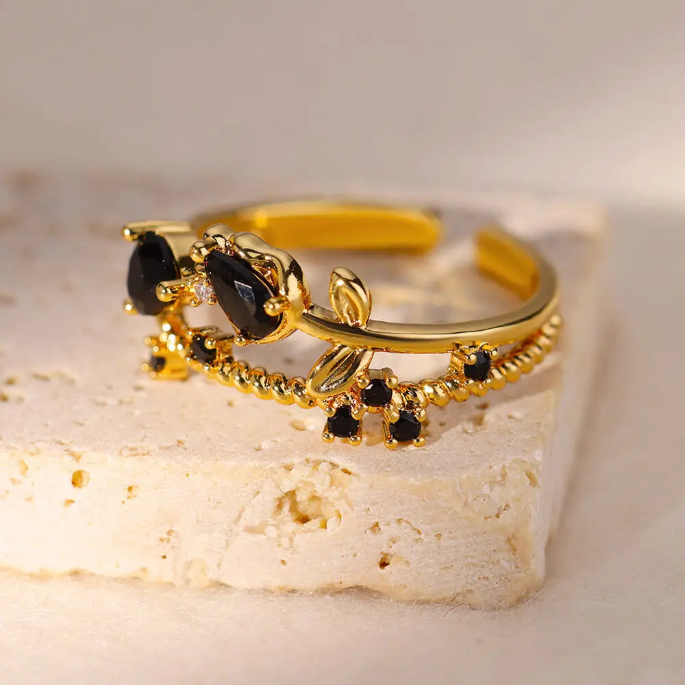 STYLE STEEL Crystal Love Ring