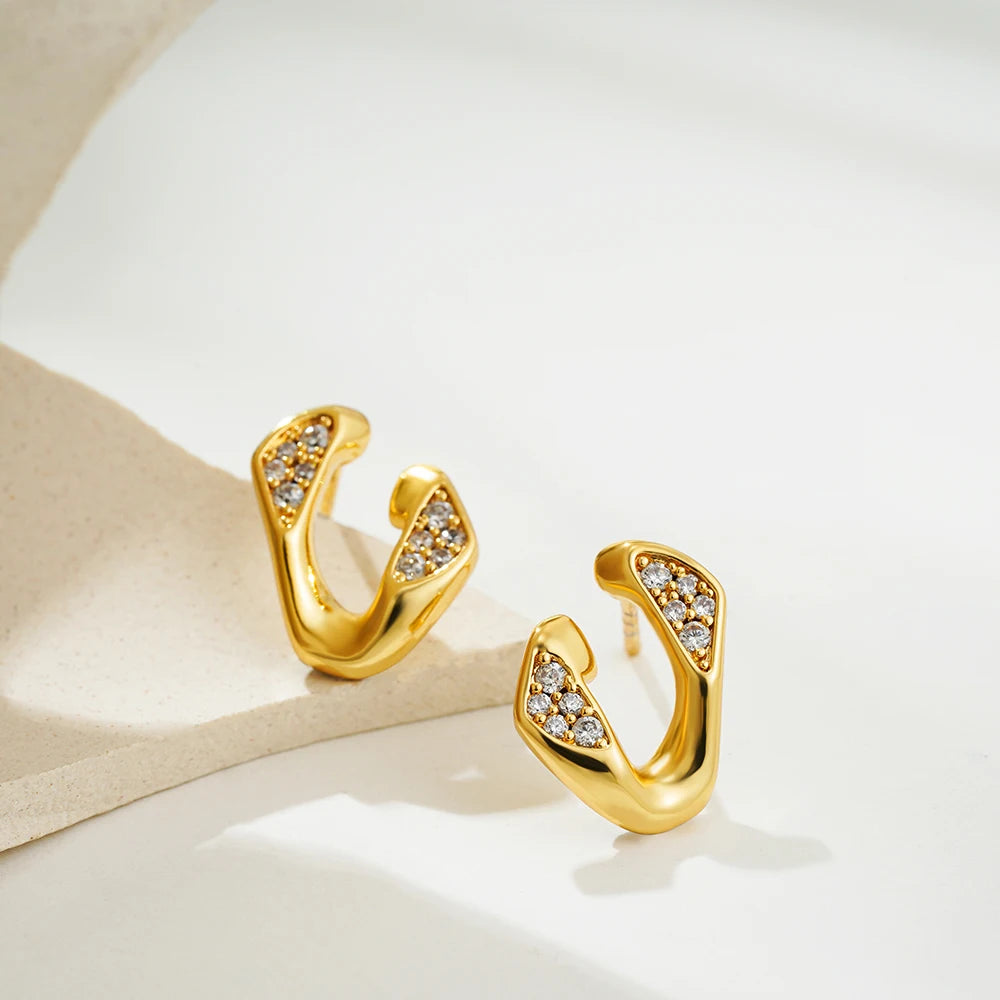 Vintage Glossy Knot Earrings | Stainless Steel Gift