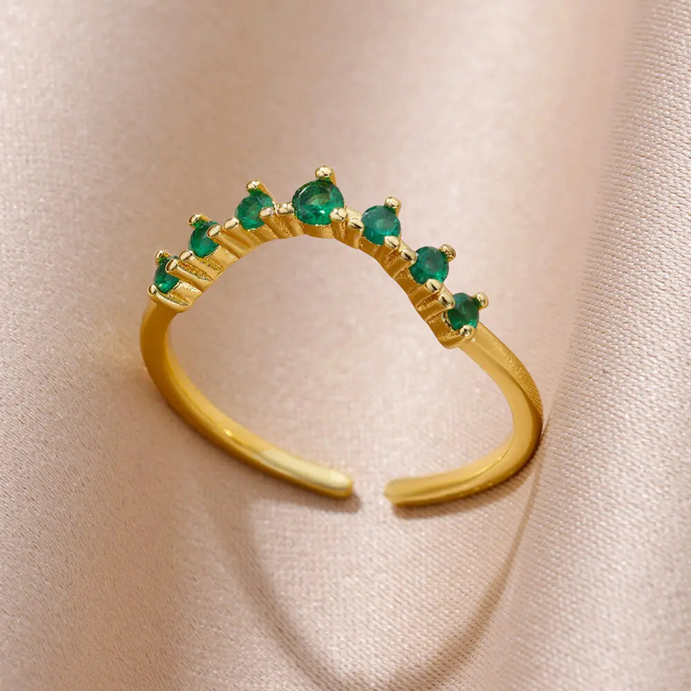 STYLE STEEL Crystal Love Ring
