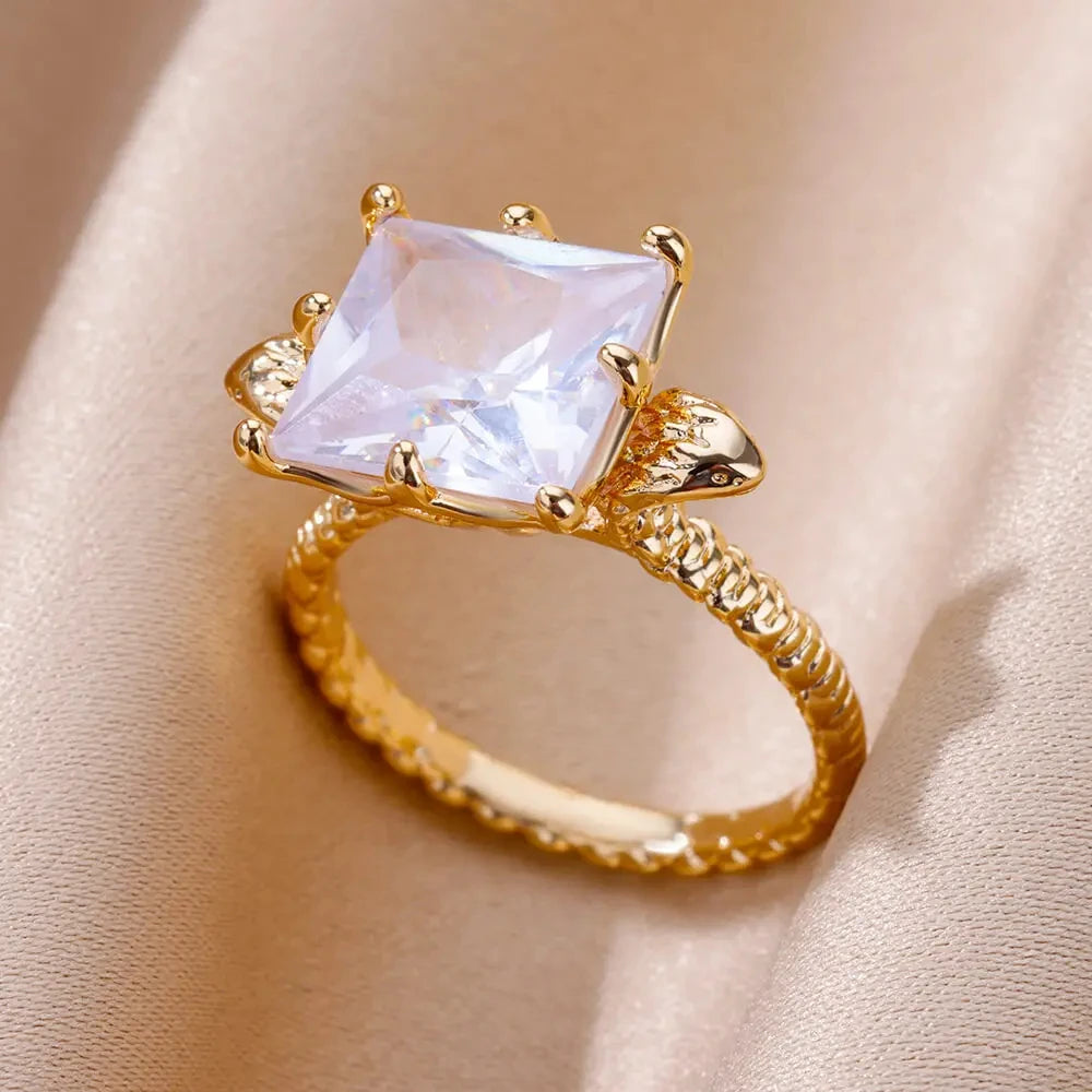 STYLE STEEL Crystal Love Ring