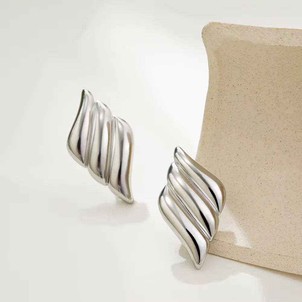 Vintage Glossy Knot Earrings | Stainless Steel Gift