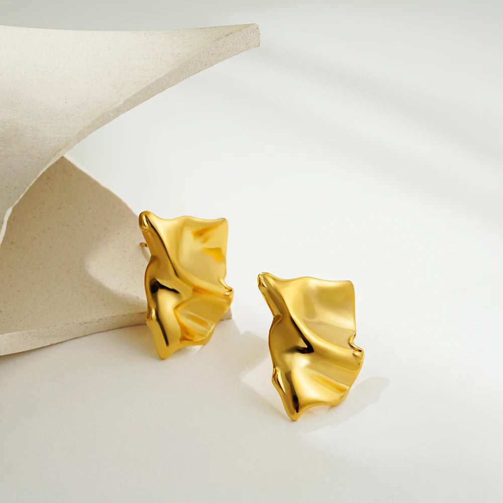 Vintage Glossy Knot Earrings | Stainless Steel Gift