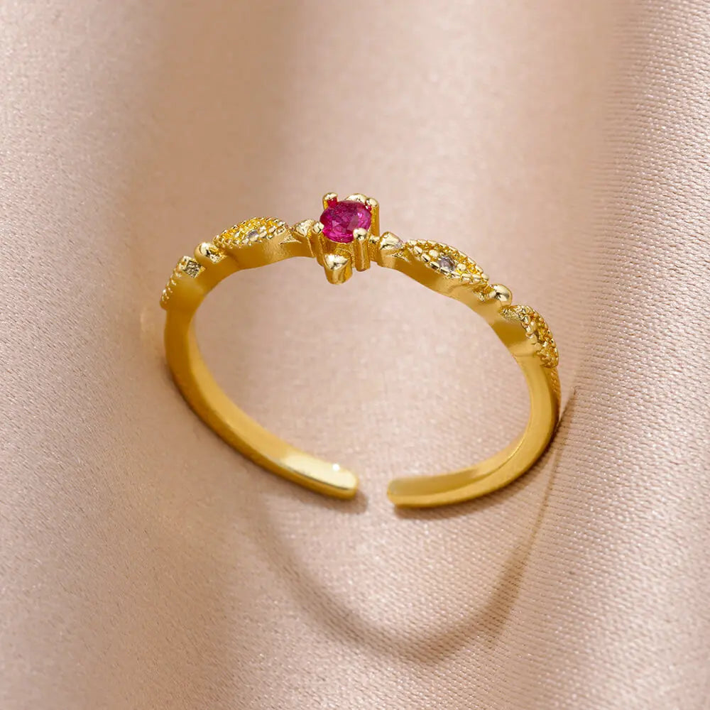 STYLE STEEL Crystal Love Ring