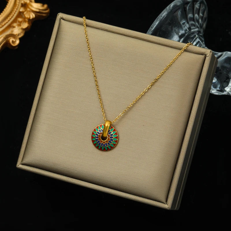 Vintage Flower Set | 316L Stainless Steel Waterproof Jewelry