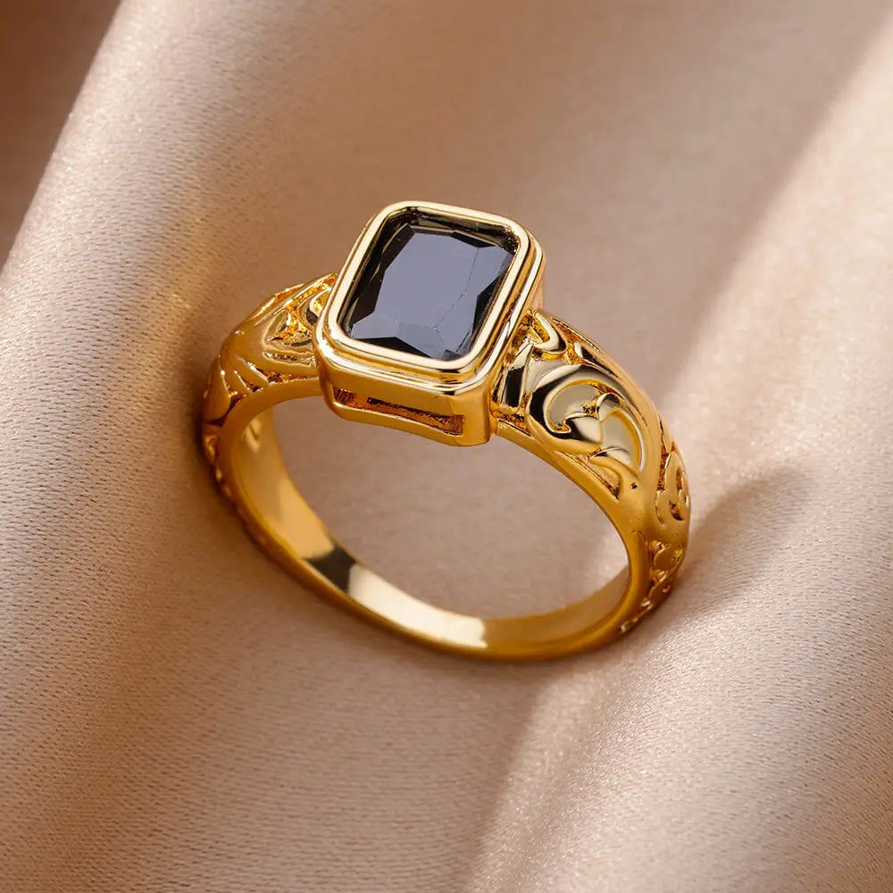 STYLE STEEL Crystal Love Ring