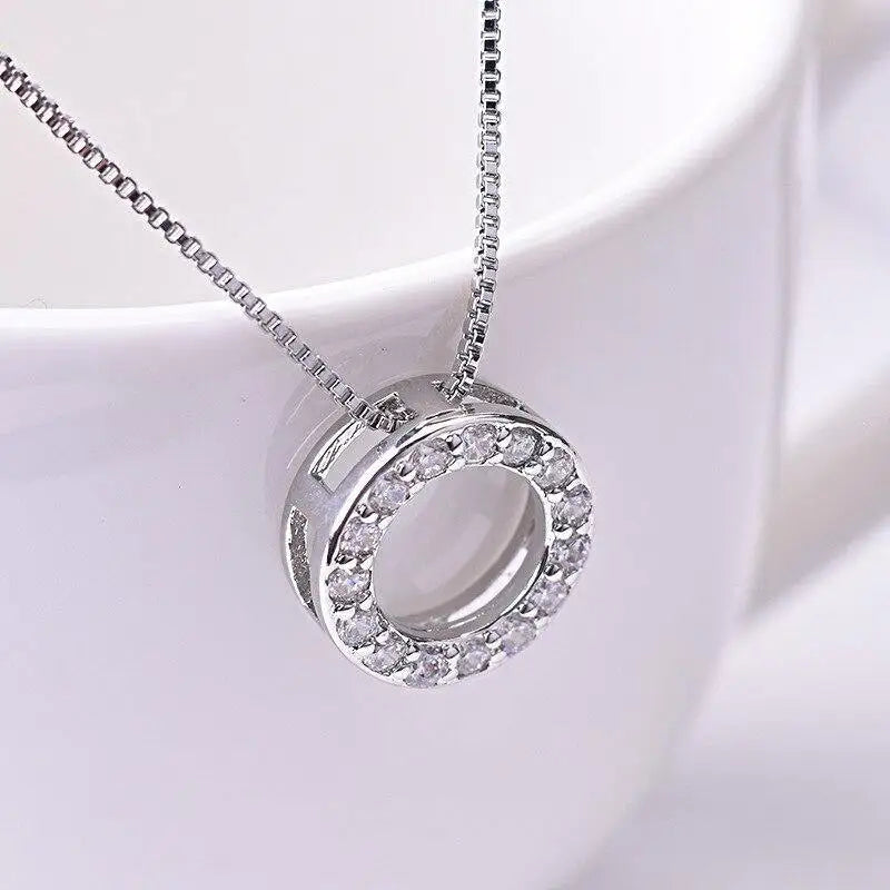 Eternity Zircon Circle Necklace