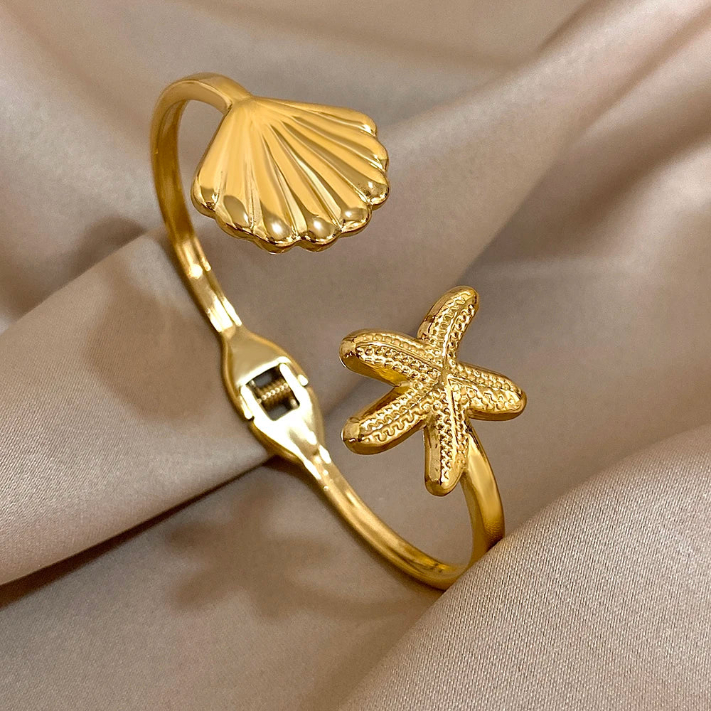 Stainless Steel – Floral Radiance Bracelet