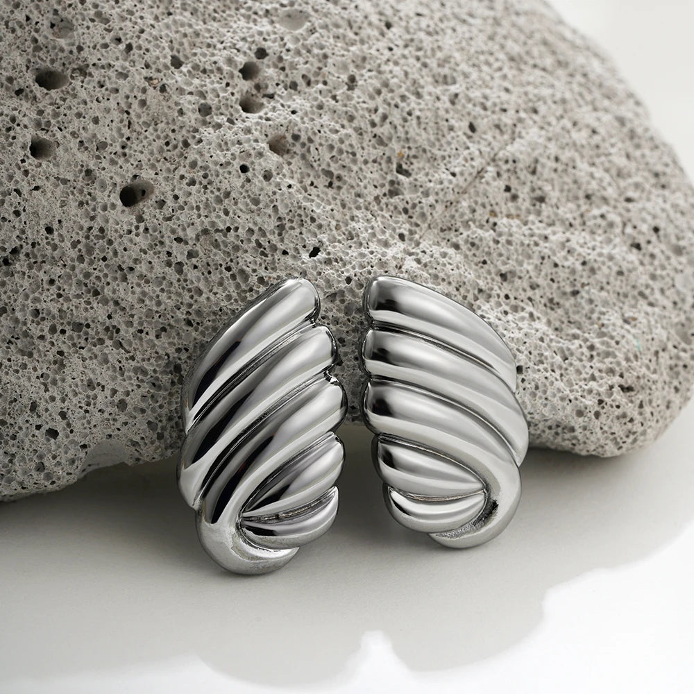 Vintage Glossy Knot Earrings | Stainless Steel Gift