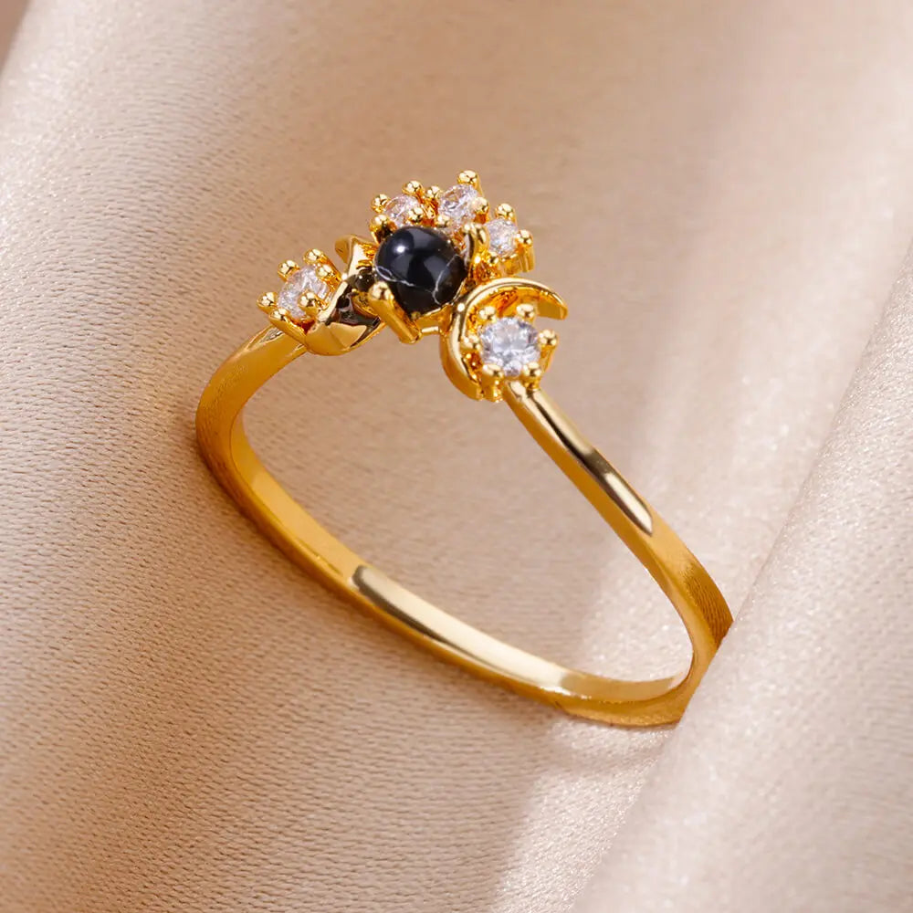 STYLE STEEL Crystal Love Ring
