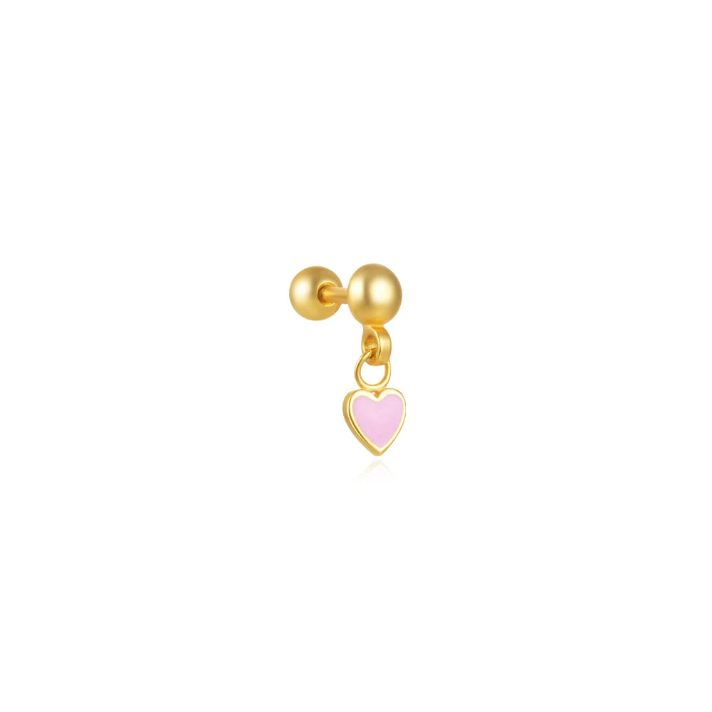 925 Sterling Silver Crown Horse Eye Zircon Heart