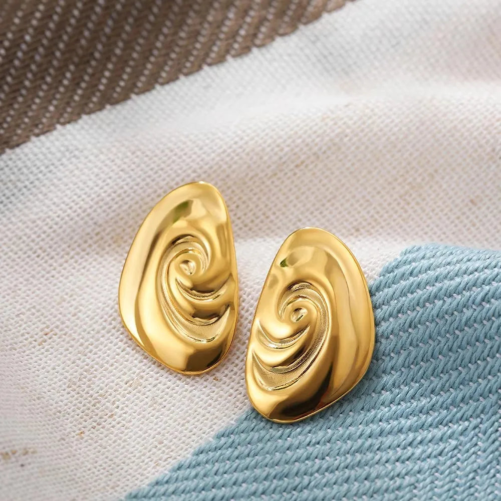 Vintage Glossy Knot Earrings | Stainless Steel Gift