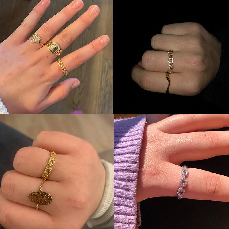 Endless Loops Stainless Steel Ring
