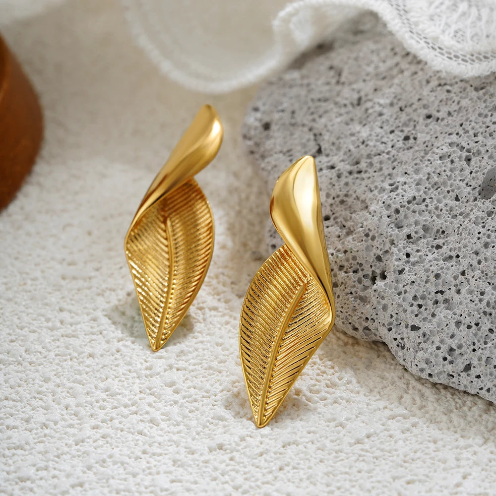 Vintage Glossy Knot Earrings | Stainless Steel Gift