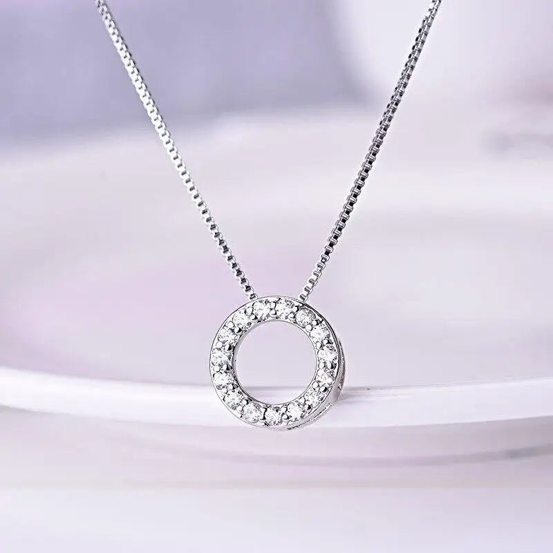 Eternity Zircon Circle Necklace