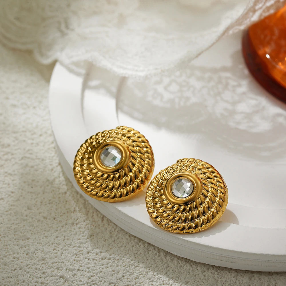 Vintage Glossy Knot Earrings | Stainless Steel Gift