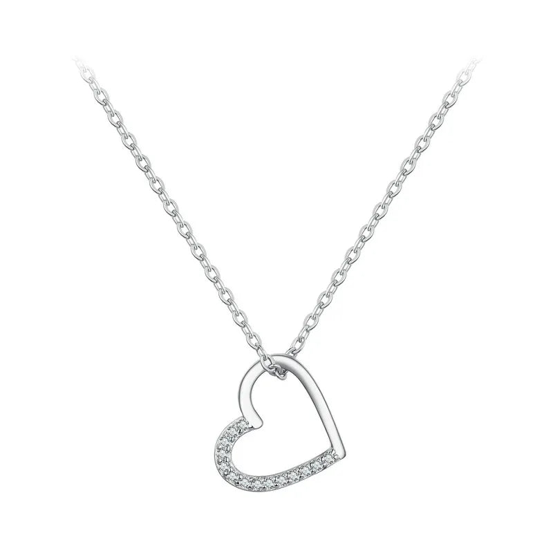 925 Sterling Silver – Heartline Glow Necklace