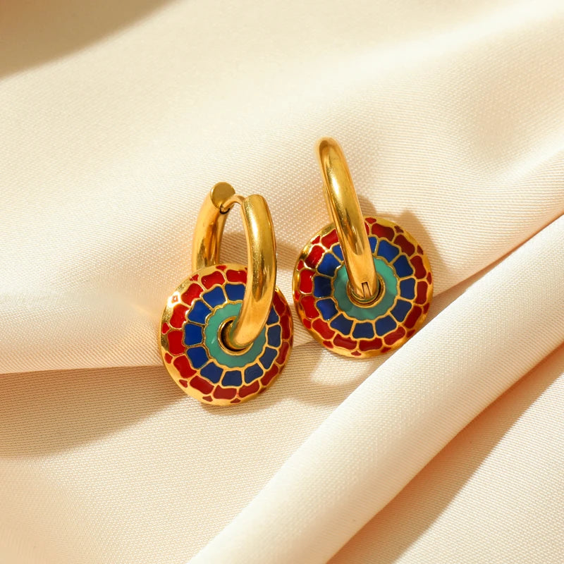 Vintage Flower Set | 316L Stainless Steel Waterproof Jewelry