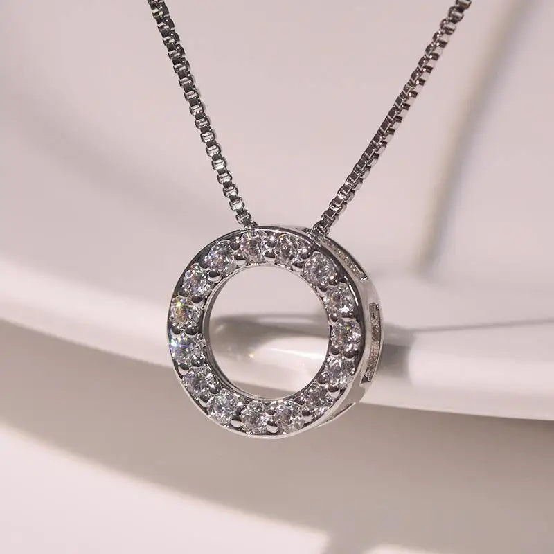 Eternity Zircon Circle Necklace
