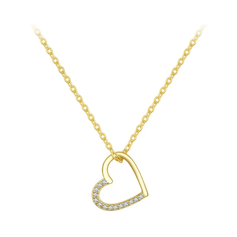 925 Sterling Silver – Heartline Glow Necklace