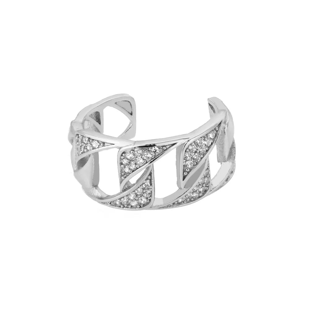 Endless Loops Stainless Steel Ring