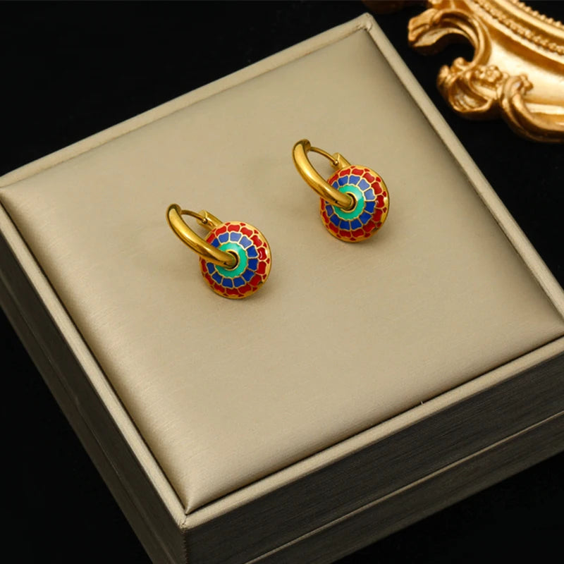 Vintage Flower Set | 316L Stainless Steel Waterproof Jewelry
