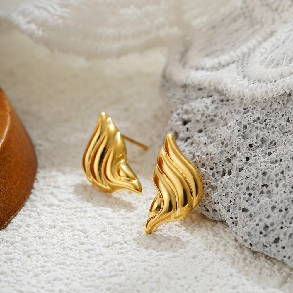 Vintage Glossy Knot Earrings | Stainless Steel Gift