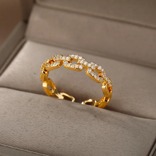 Endless Loops Stainless Steel Ring