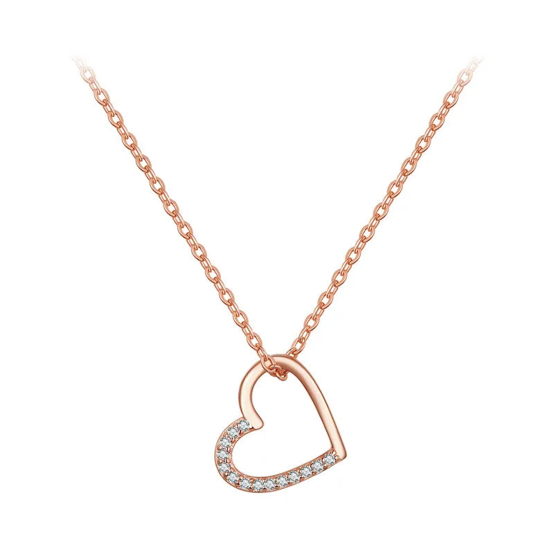 925 Sterling Silver – Heartline Glow Necklace