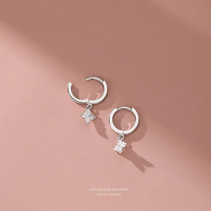 925 Sterling Silver leaf  Earrings