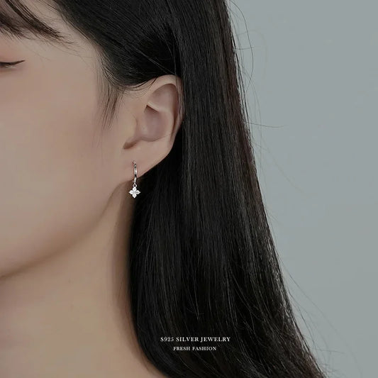 925 Sterling Silver leaf  Earrings
