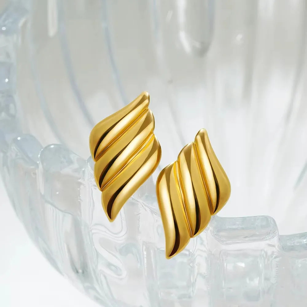 Vintage Glossy Knot Earrings | Stainless Steel Gift