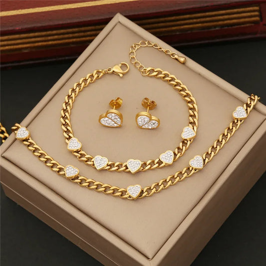 Golden Heart Set – 316L Steel & Zirconia
