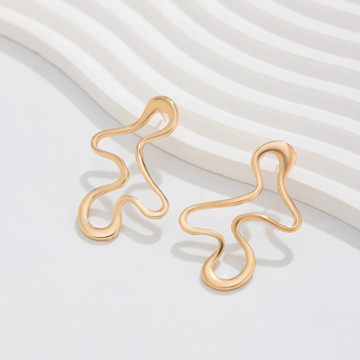 Bold Hollow Accent Earrings