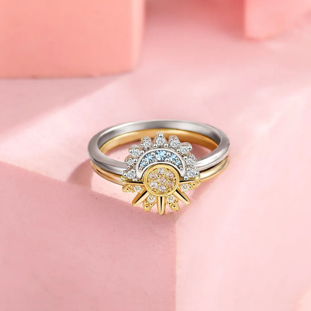 925 Silver Sun and Moon