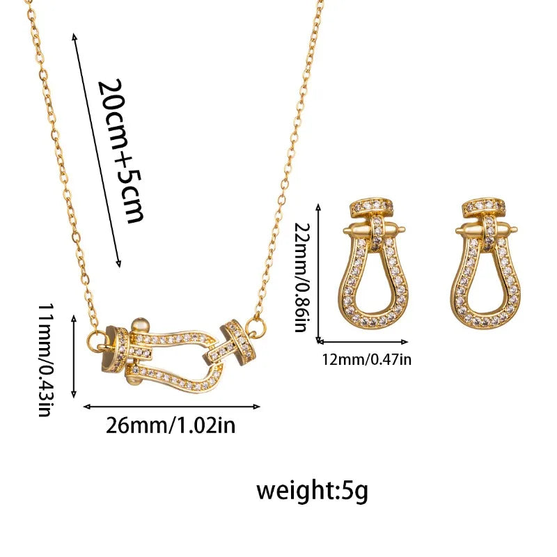 Horseshoe Love Complete Jewelry Set – Daily Elegance