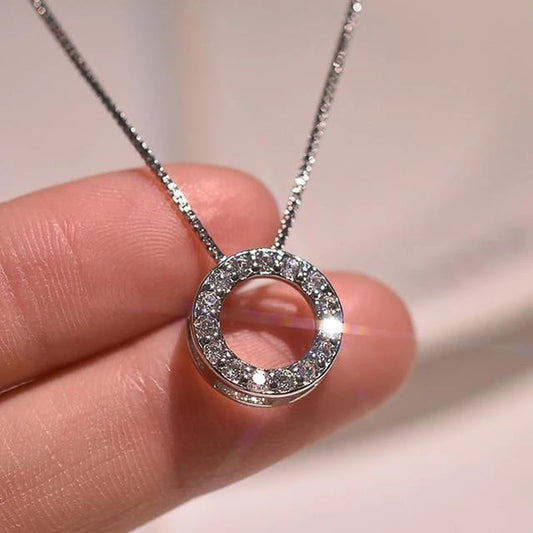 Eternity Zircon Circle Necklace