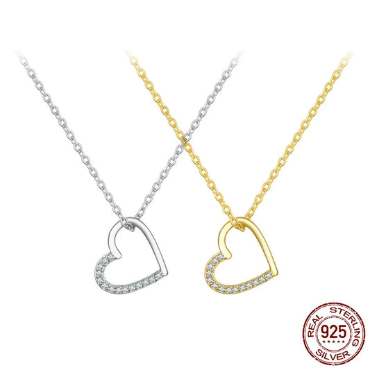 925 Sterling Silver – Heartline Glow Necklace