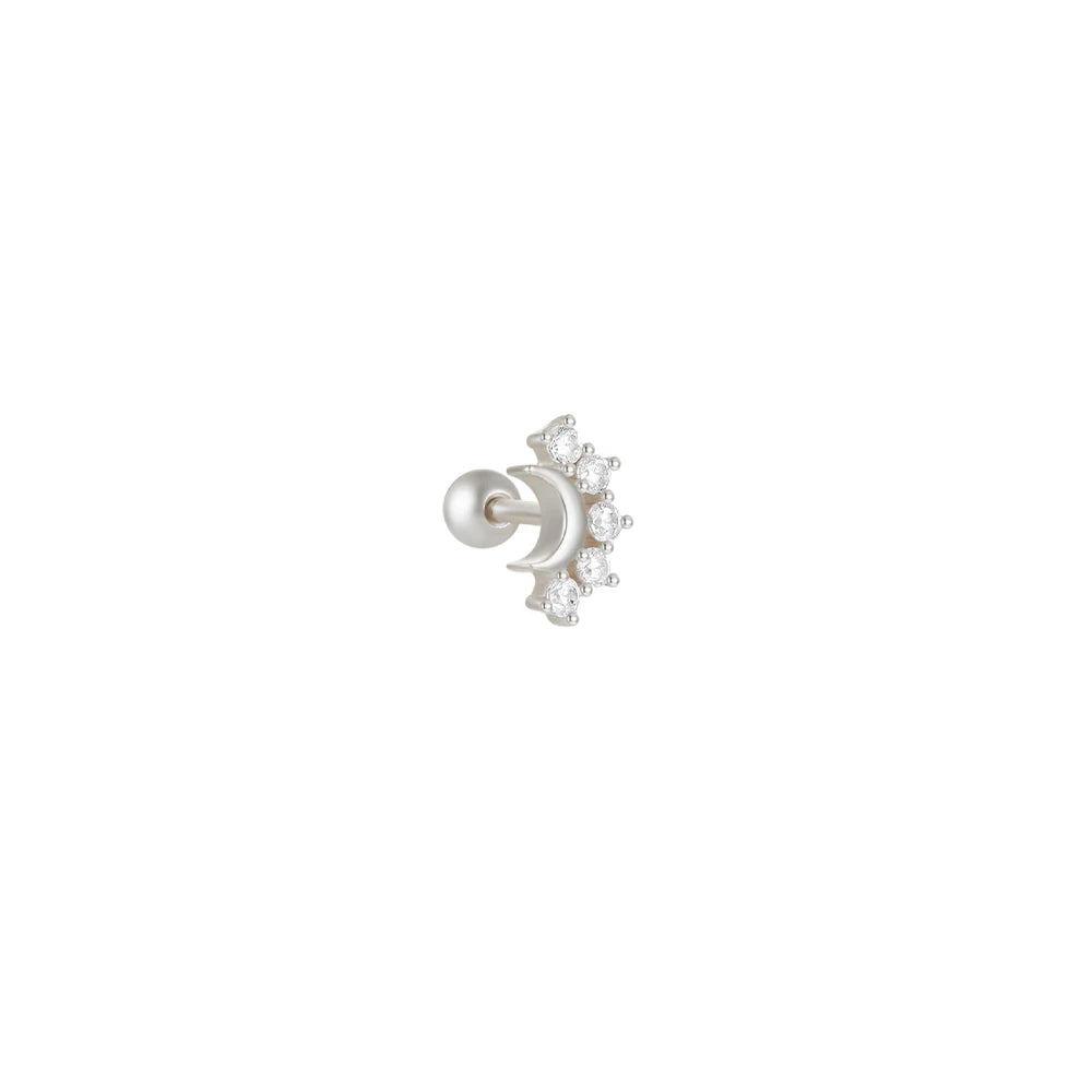 925 Sterling Silver Crown Horse Eye Zircon Heart