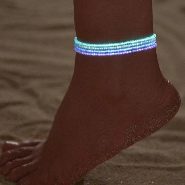 Shell Starfish Boho Anklet | Handmade Rice Beads Bracelet