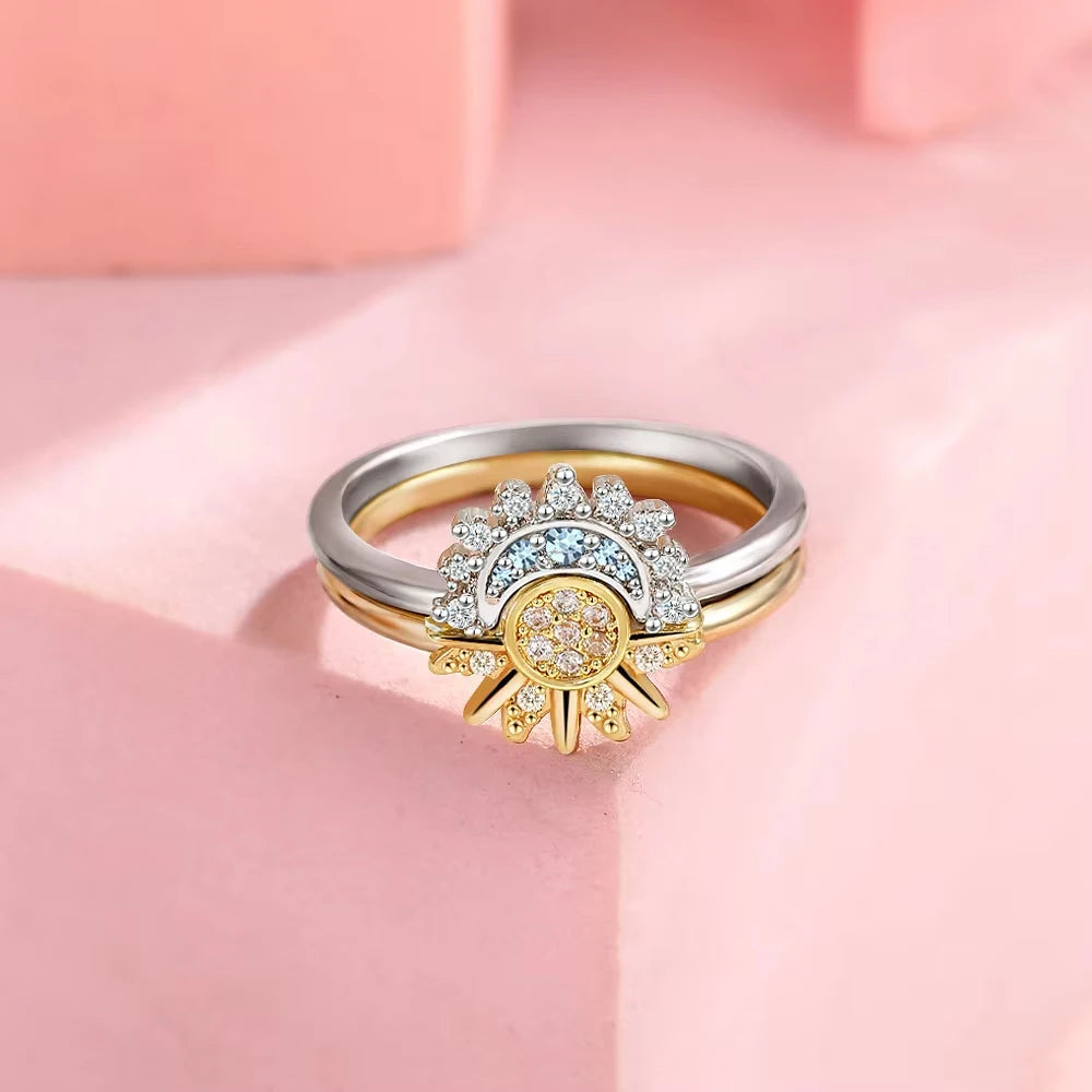 925 Silver Sun and Moon